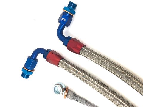 DIFtech Standard Turbo Line Kit for S14 SR20 Bottom Mount Oil & Coolant 10035