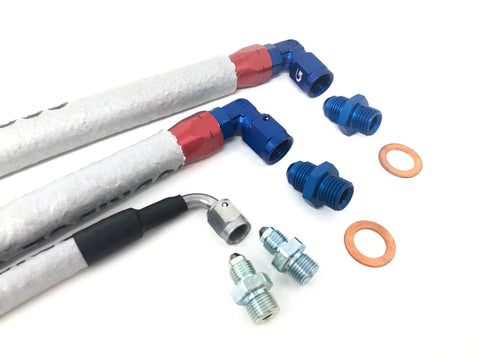 DIFtech Premium Turbo Line Kit for S13 CA18 Bottom Mount Oil & Coolant 10051