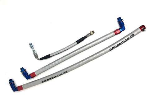 DIFtech Premium Turbo Line Kit for S13 CA18 Bottom Mount Oil & Coolant 10051