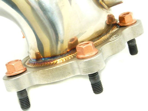 DIFtech Exhaust Nut M8 x 1.25 Top Lock Flange Copper 12mm Hex 10428 - Diftech