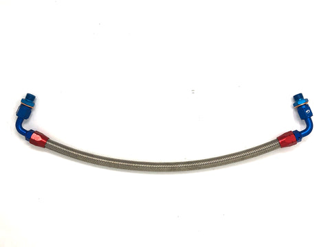 DIFtech Braided Turbo Line for S13 CA18DET Bottom Mount Coolant Feed 15" 10507