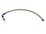 DIFtech Braided Turbo Line for S13 CA18DET Bottom Mount Coolant Return 22" 10512