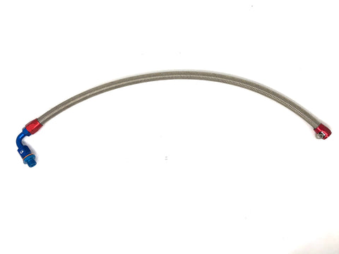 DIFtech Braided Turbo Line for S13 CA18DET Bottom Mount Coolant Return 22" 10512