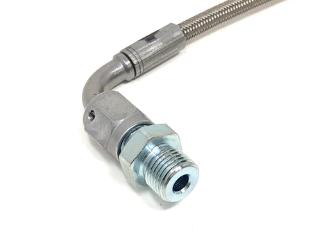 DIFtech Braided Turbo Line for S13 CA18DET Bottom Mount oil feed 9" 10516