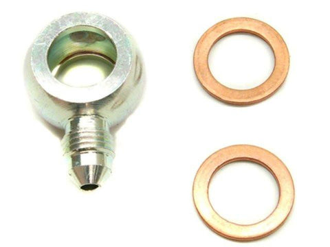 DIFtech Banjo Fitting M12 to AN-3 Stainless Steel Low Profile with Washers 10018 - Diftech