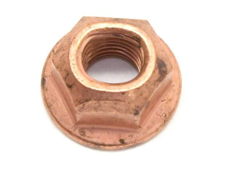 DIFtech Exhaust Nut M8 x 1.25 Top Lock Flange Copper 13mm Hex 10429 - Diftech