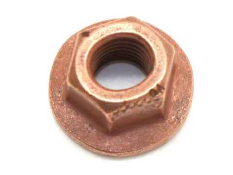 DIFtech Exhaust Nut M7 x 1.00 Top Lock Flange Copper 11mm Hex 10427 - Diftech