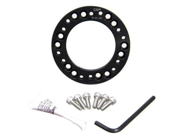 DIFtech Steering Wheel Hub Adapter Momo to Nardi - Black w/hardware 10587 - Diftech