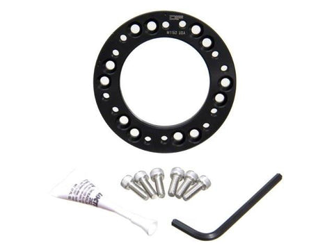 DIFtech Steering Wheel Hub Adapter Momo to Nardi - Black w/hardware 10587 - Diftech