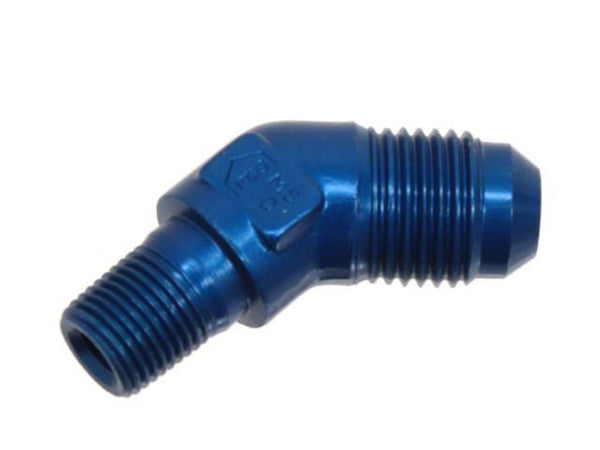 DISCO DIFtech Fitting 45 degree 1/8 NPT Male to AN-6 Male Aluminum Coolant Fuel 10021 - Diftech