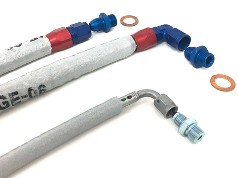 DIFtech Premium Turbo Line Kit for S13 SR20 Bottom Mount Oil & Coolant 10047