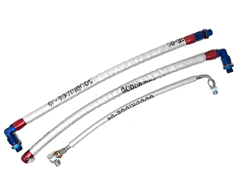 DIFtech Premium Turbo Line Kit for S13 SR20 Bottom Mount Oil & Coolant 10047