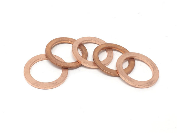 DIFtech Copper Sealing Washers - M14 Pack of 5 10520 - Diftech