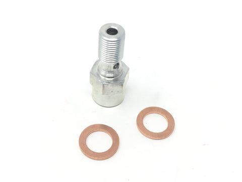 DIFtech Turbo Banjo Bolt with Sensor Port 7/16-24 Unrestricted w/ 1/8" NPT 10721 - Diftech