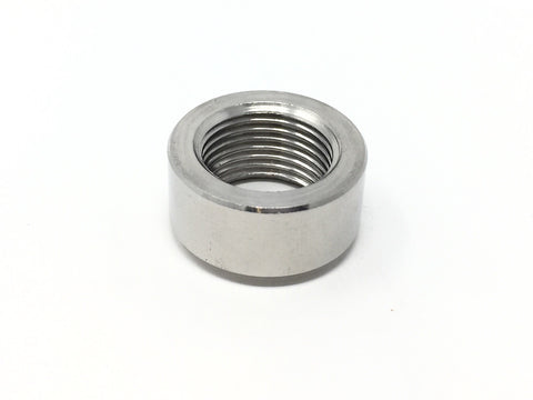 DIFtech Weldable O2 Sensor Bung M18 x 1.5 Beaded Stainless Steel Straight 10709 - Diftech