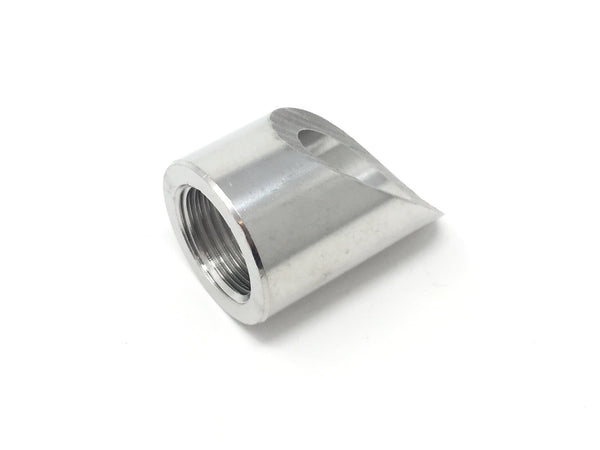 DIFtech Weldable O2 Sensor Bung M18 x 1.5 Notched Stainless Steel Angled 10710 - Diftech