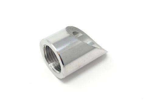 DIFtech Weldable O2 Sensor Bung M18 x 1.5 Notched Stainless Steel Angled 10710 - Diftech