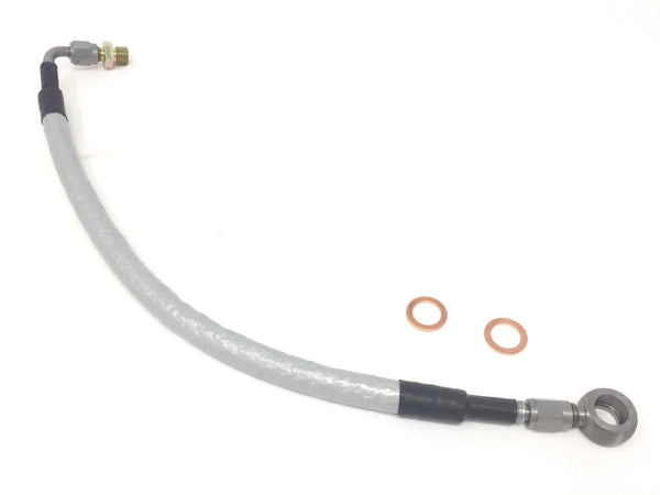 DIFtech Premium Turbo Line for S13 S14 SR20DET Bottom Mount Oil feed 14" 10514 - Diftech