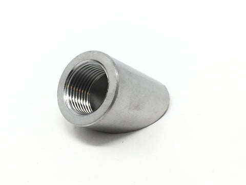 DIFtech Weldable O2 Sensor Bung M18 x 1.5 Notched Stainless Steel Angled 10710 - Diftech