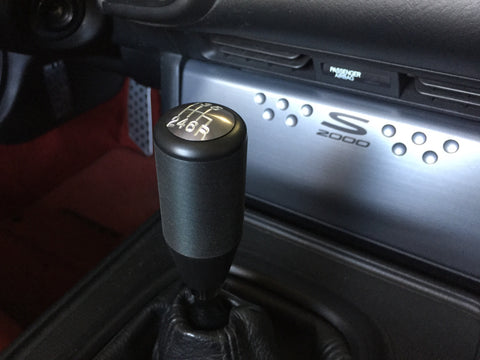 Diftech Shift Knob Extended Textured Black Delrin M10 x 1.50mm for Honda S2000 AP1 AP2 - 10132 - Diftech
