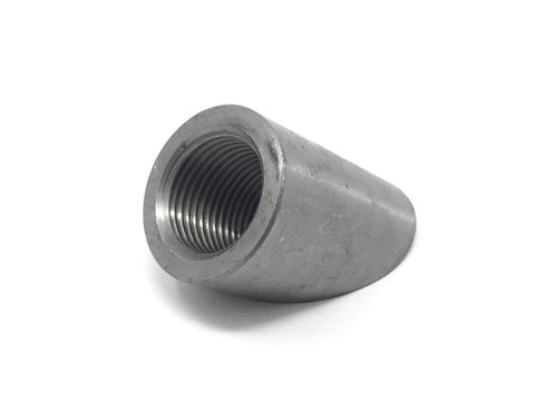 DIFtech Weldable O2 Sensor Bung M18 x 1.5 Notched Mild Steel Angled 10714 - Diftech