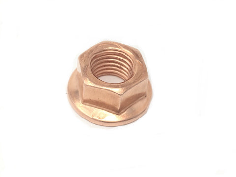 DIFtech Exhaust Nut M10 x 1.25 Copper Flange (Hex Size 14mm) 10459 - Diftech