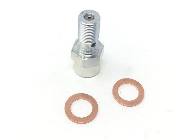 DIFtech Turbo Banjo Bolt with Sensor Port 7/16-24 .06" restrictor 1/8" NPT 10723 - Diftech