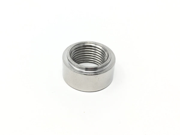 DIFtech Weldable O2 Sensor Bung M18 x 1.5 Beaded Stainless Steel Straight 10709 - Diftech