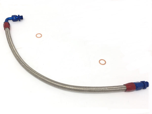 DIFtech Braided Turbo Line for S14 SR20DET Bottom Mount Coolant Return 10509 - Diftech