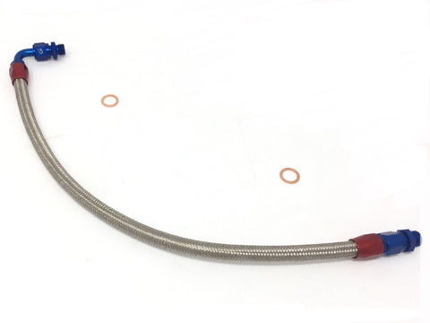 DIFtech Braided Turbo Line for S14 SR20DET Bottom Mount Coolant Return 10509 - Diftech