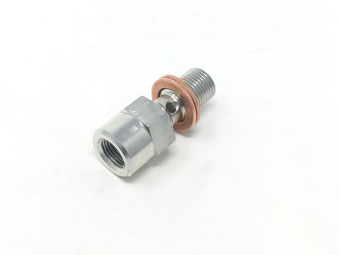 DIFtech Turbo Banjo Bolt with Sensor Port 7/16-24 .06" restrictor 1/8" NPT 10723 - Diftech