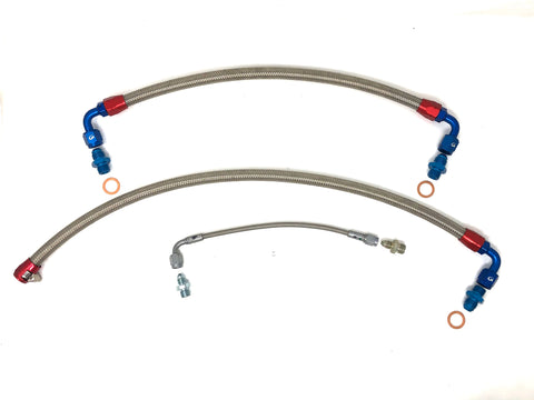 DIFtech Standard Turbo Line Kit for S13 CA18 Bottom Mount Oil & Coolant 10044