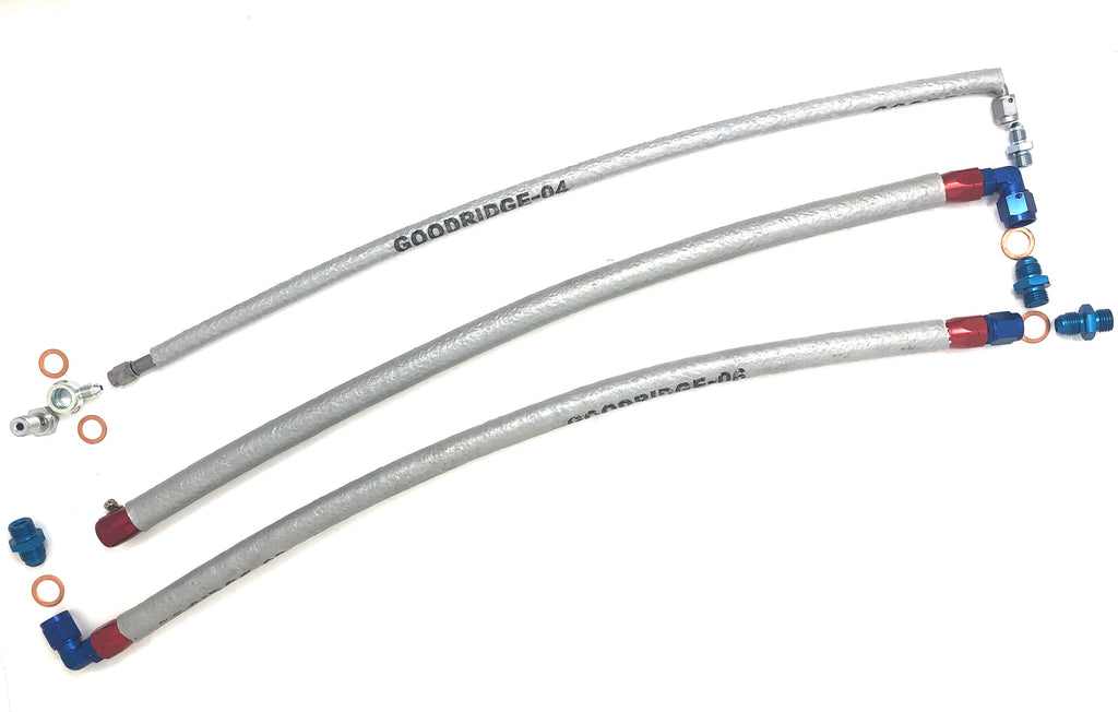 DIF 10049 Turbo Oil & Coolant Line Kit S13 SR20DET Top Mount Premium