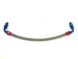 DIFtech Braided Turbo Line for S13 CA18DET Bottom Mount Coolant Feed 15" 10507