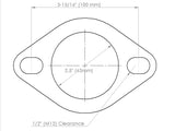 DIFtech Gasket Exhaust Flange 2.5" diameter X 100mm bolt circle - Standard 10739 - Diftech