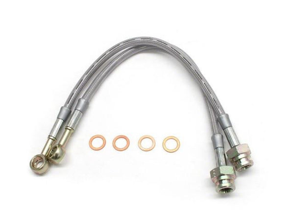 DIFtech Rear Brake Lines for Nissan 240SX Stock Braided Stainless Steel 10098 - Diftech
