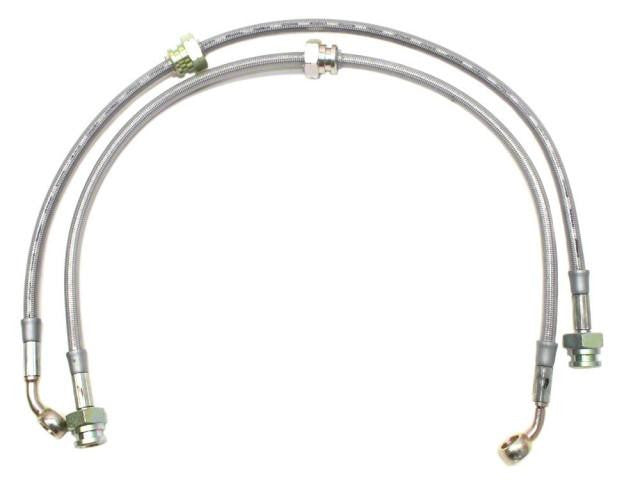 thumbnail interactive-video image 1 of P2M Stainless Steel Braided Front Brake Lines For Nissan Silvia 240sx S13 S14 - Phase 2 1 of 5