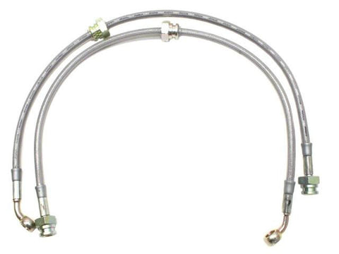 DIFtech Front Brake Lines for Nissan 240SX Stock Braided Stainless Steel 10099 - Diftech