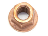 DIFtech Exhaust Nut M8 x 1.25 Top Lock Flange Copper 12mm Hex 10428 - Diftech