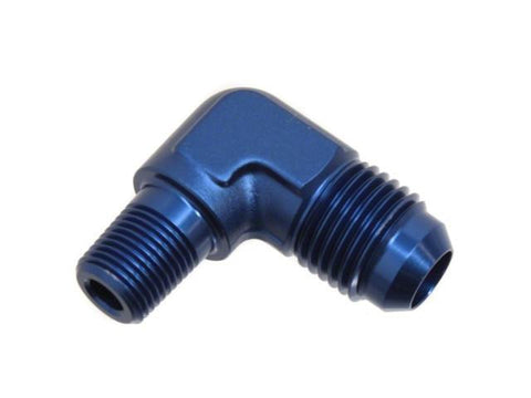 DISCO DIFtech Fitting 90 degree 1/8 NPT Male to AN-6 Male Aluminum Coolant Fuel 10020 - Diftech