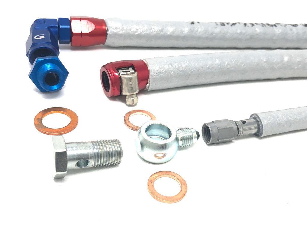 DIF 10047 Turbo Oil & Coolant Line Kit S13 SR20DET Bottom Mount Premium
