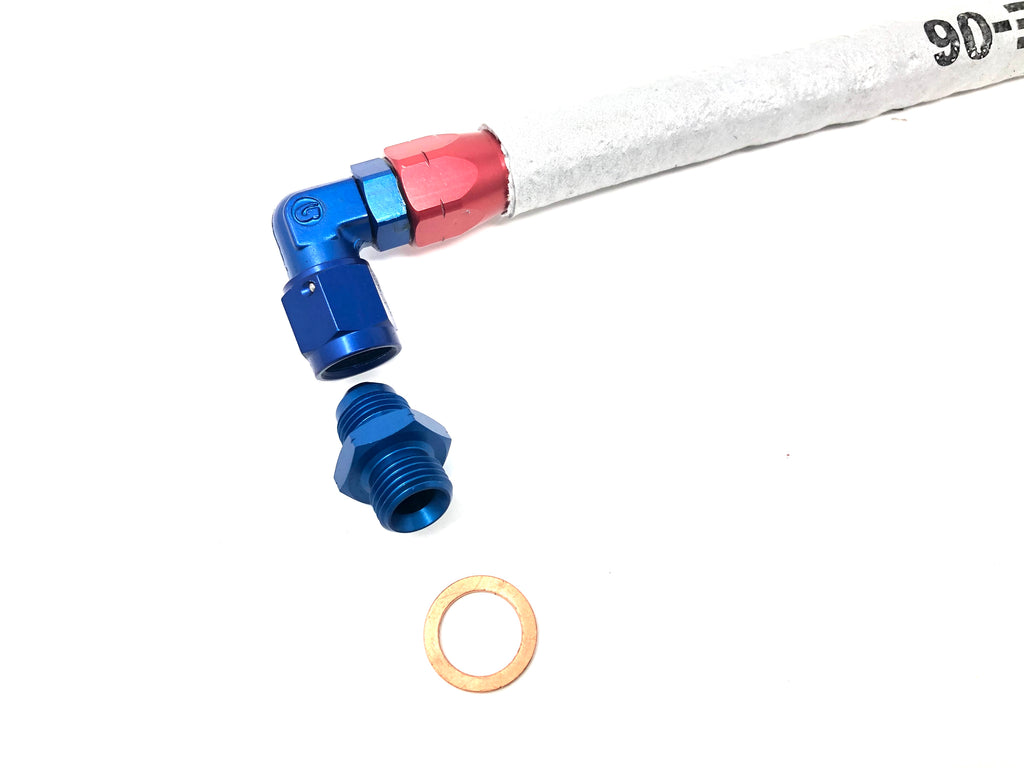 DIF 10501 Turbo Coolant Line Kit CA18DET Bottom Mount Premium 15 Inch