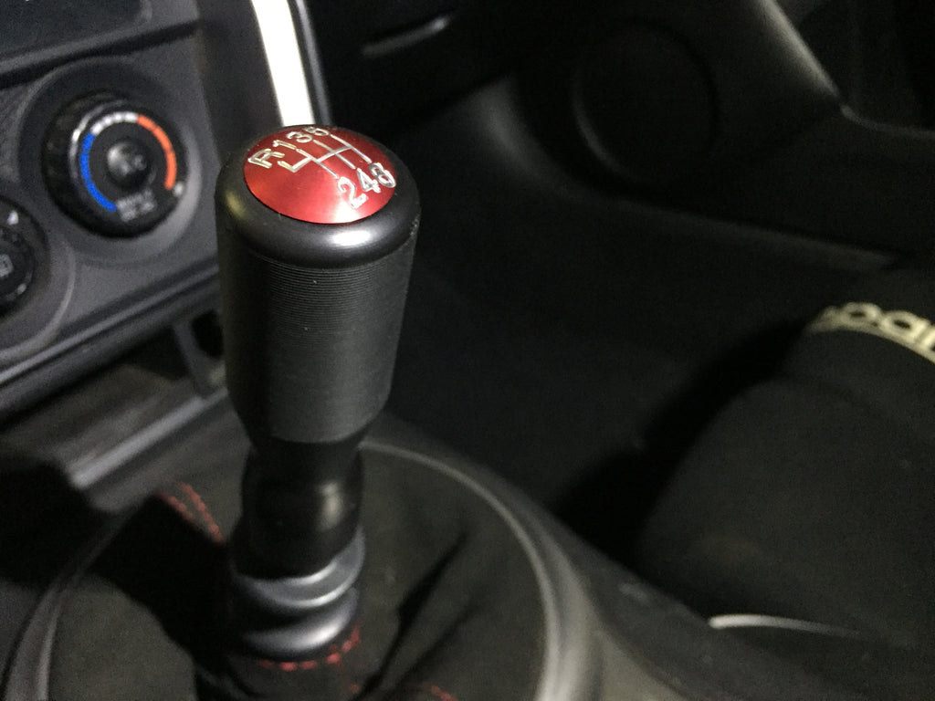 DIFtech Shift Knob for FRS BRZ Extended Delrin Colored Cap M12x1.25 1