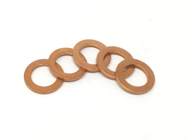 DIFtech Copper Sealing Washers - M10 Pack of 5 10522 - Diftech